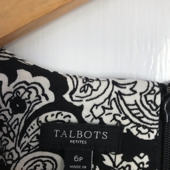 ⭐️HP!✨Talbots Paisley Cotton Sheath Dress Size 6P - Picture 3 of 6